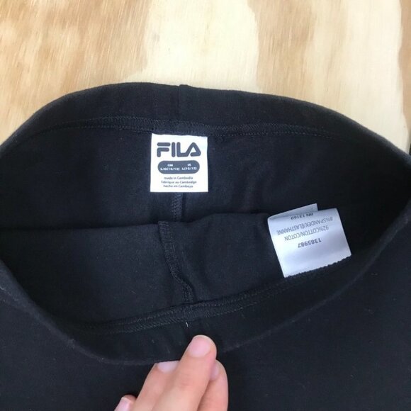 Fila Girl’s 7/8 Length Leggings  | Black Tights - Picture 9 of 12
